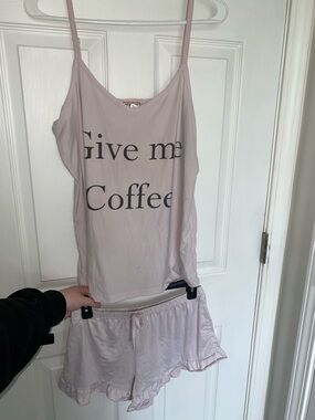 Womens XL Mentally Exhausted Pajama Set